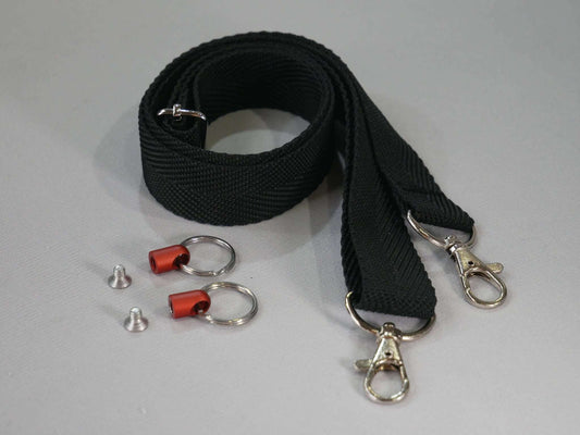 Lieferumfang: Bauchgurt: Länge 60cm-120cm, 2 VA-Senkkopfschrauben,2 Schlüsselringe, 2 Pins