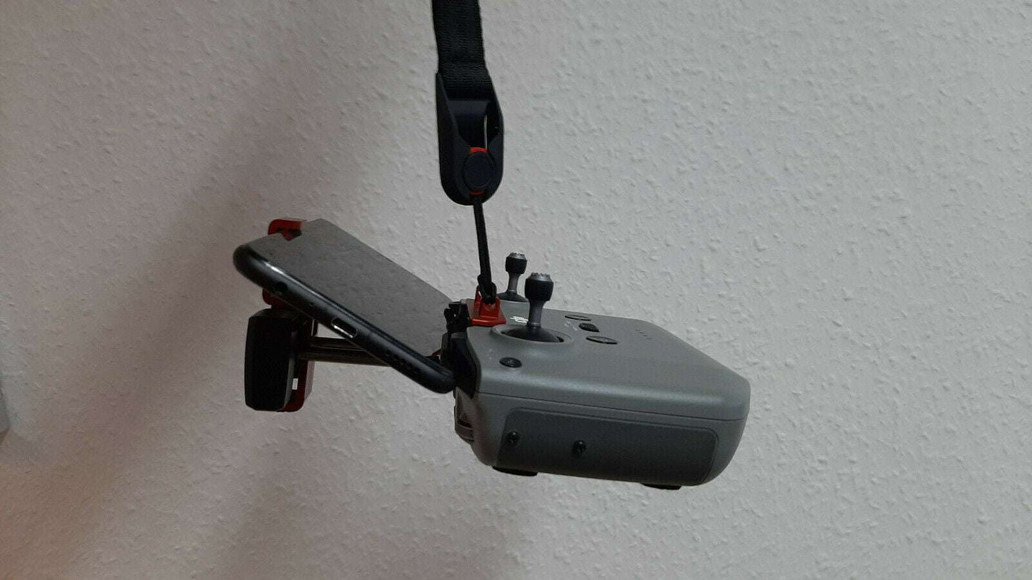 Halter mit Tragegurt rot für den RC N1 / RC N2 Controller Seitenansicht