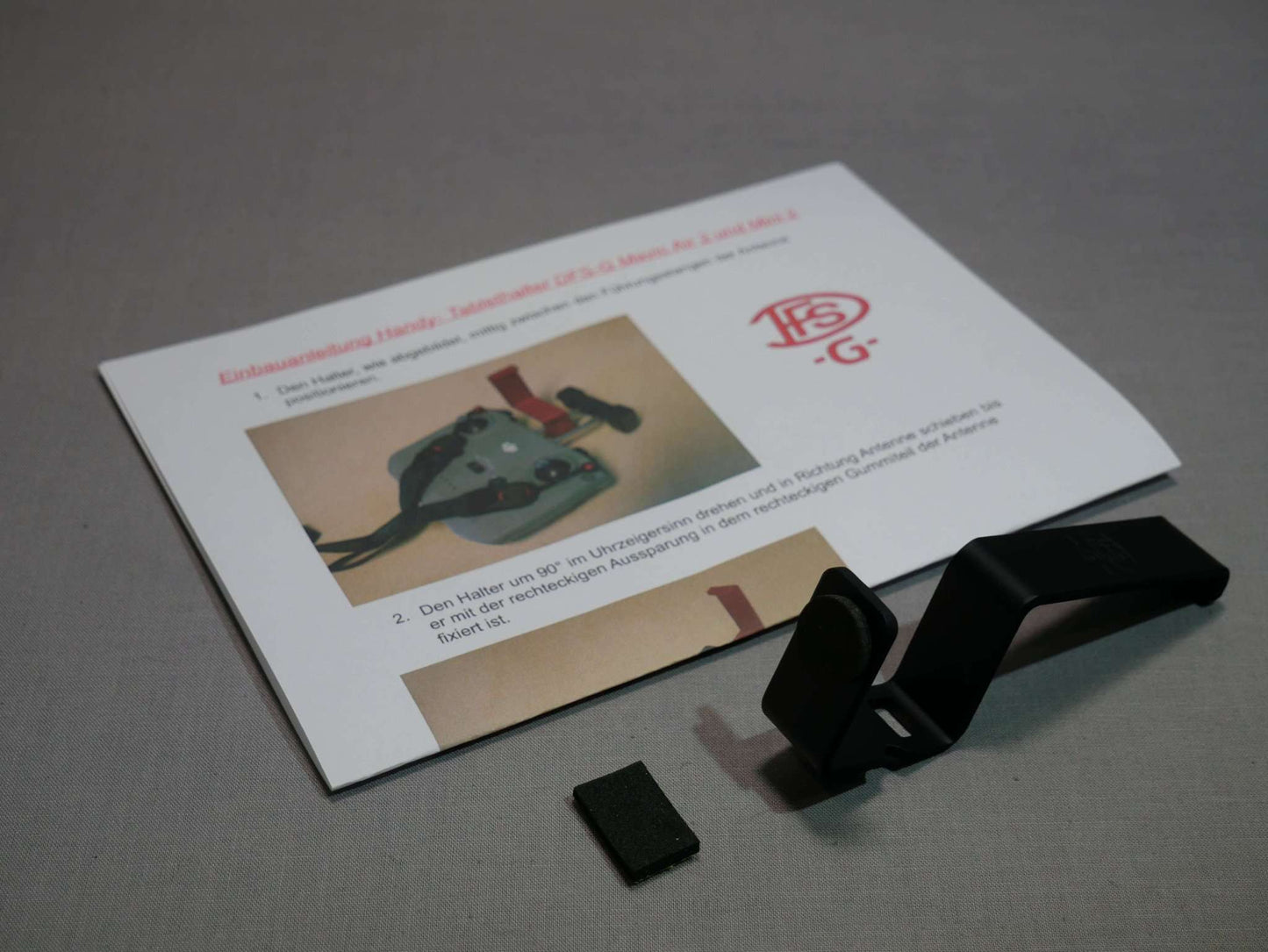 Lieferumfang Tablethalter schwarz für 8 Zoll Tablets zum DJI RC N1 / RC N2 Controller