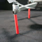 Montierte DFS-G- Verlängerung für Landegestelle (rot) an der DJI Air 2S Drohne