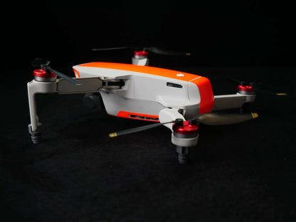 Adapter des Landegestell Systems montiert an die DJI Mini 1. Rückansicht